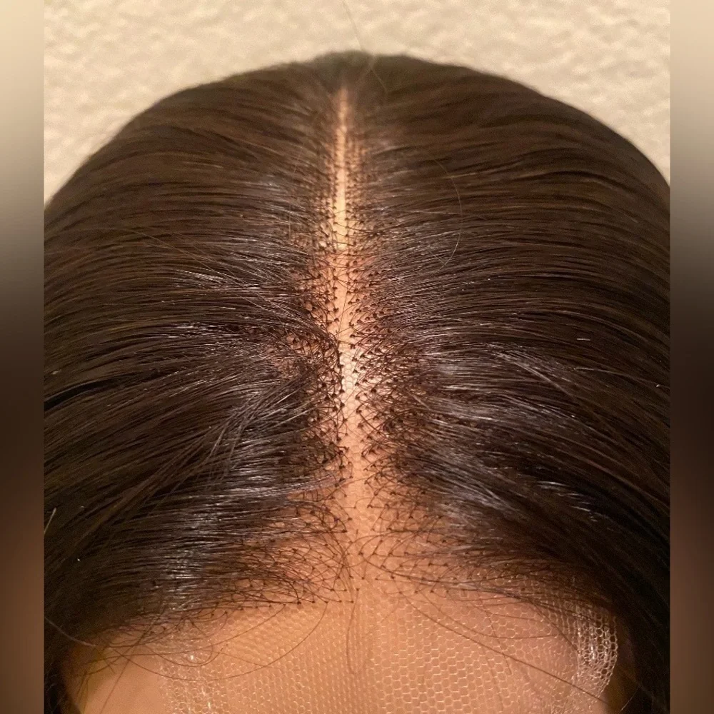 BC296 Human Hair 2x6 lace closure bob wig